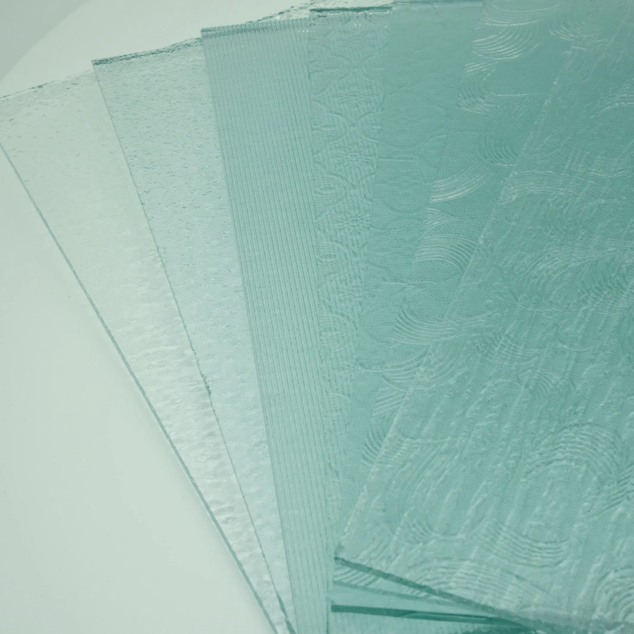 4mm 5mm 6mm Clear Pattern Glass for Bathroom Door