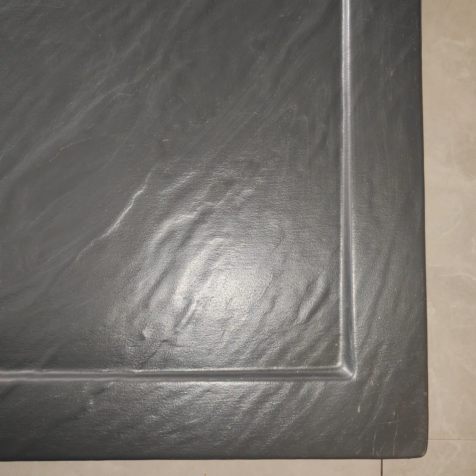 Sanitary Ware Square Black Acrylic Shower Tray 1