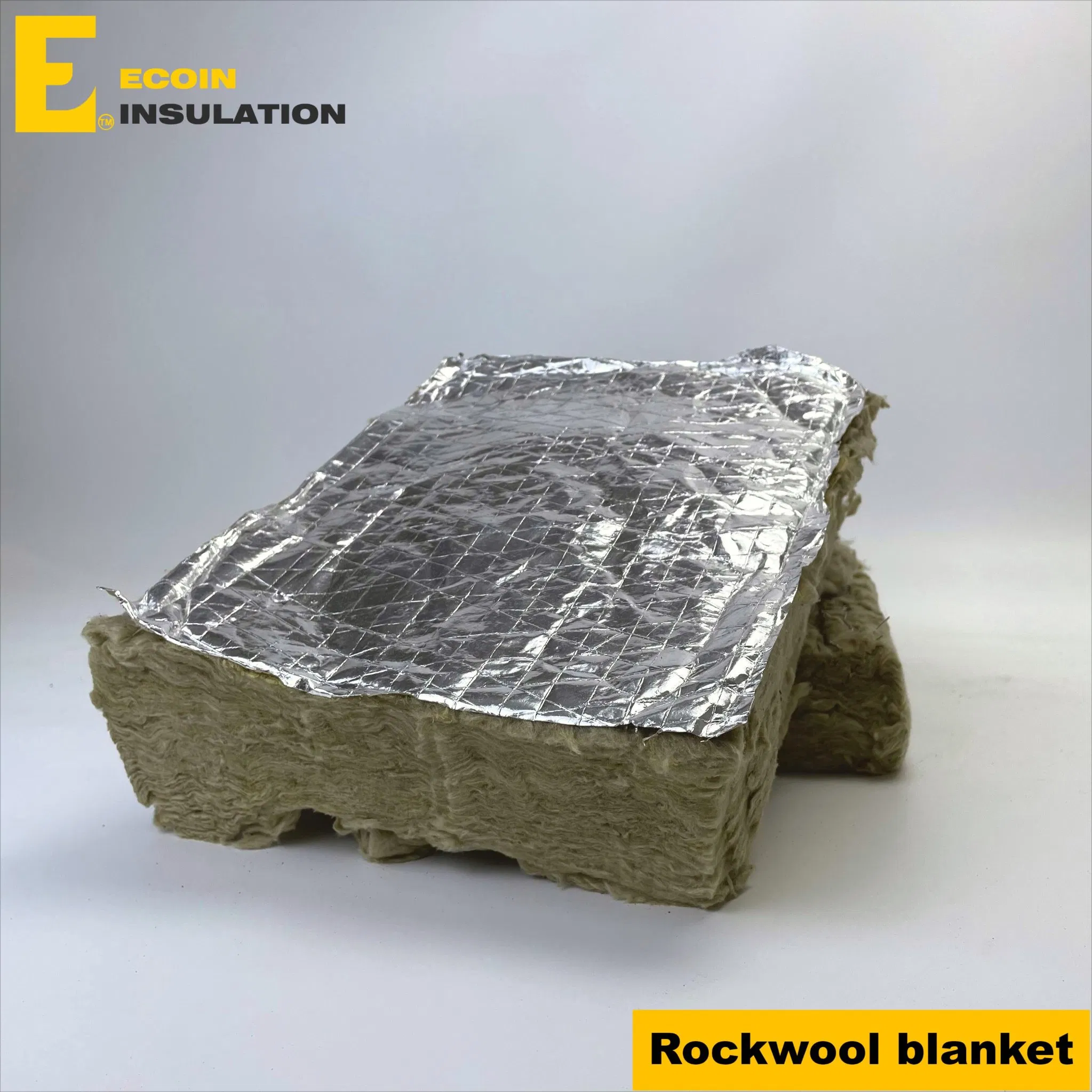 80kg/M3 Rock Wool Blanket Wit Galvanized or Stainless Steel Wire Mesh