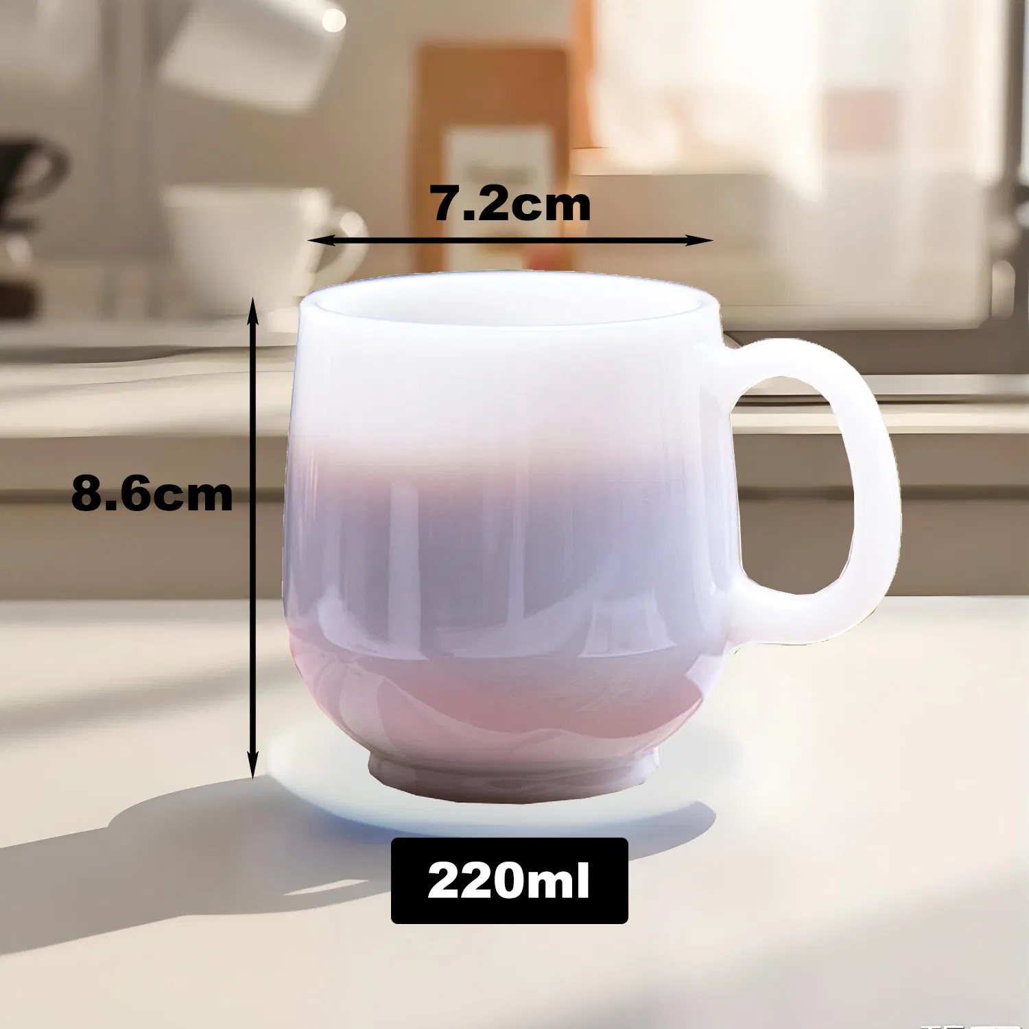 OEM ODM High Borosilicate Dishwasher Safe 230ml Eco-Friendly Jade Glass Mug with Handle for Russia Krusovice Licher J&B R. Jelinek