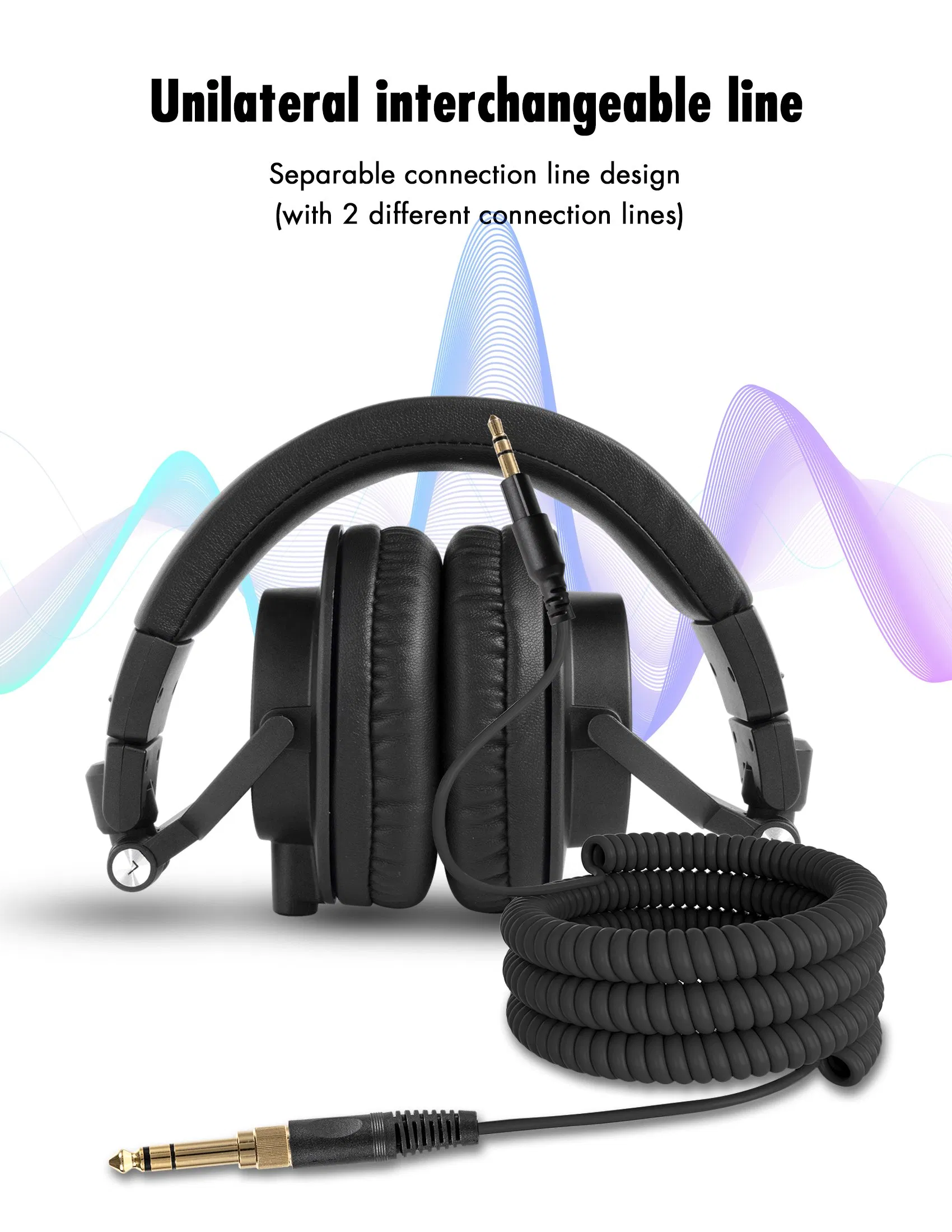 DJ Monitoring Headphones D98 Professional Studio Recording with 50mm Drivers