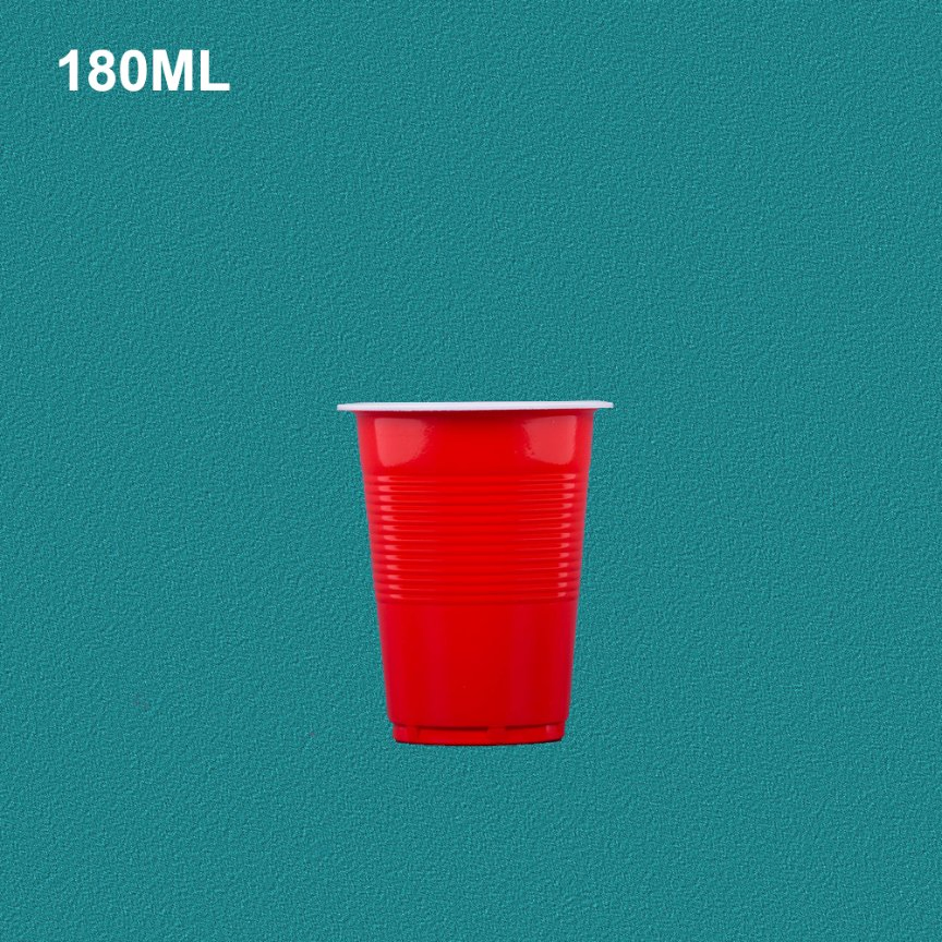 Одноразовые пластиковые стаканы 11oz с крышкой и соломинкой