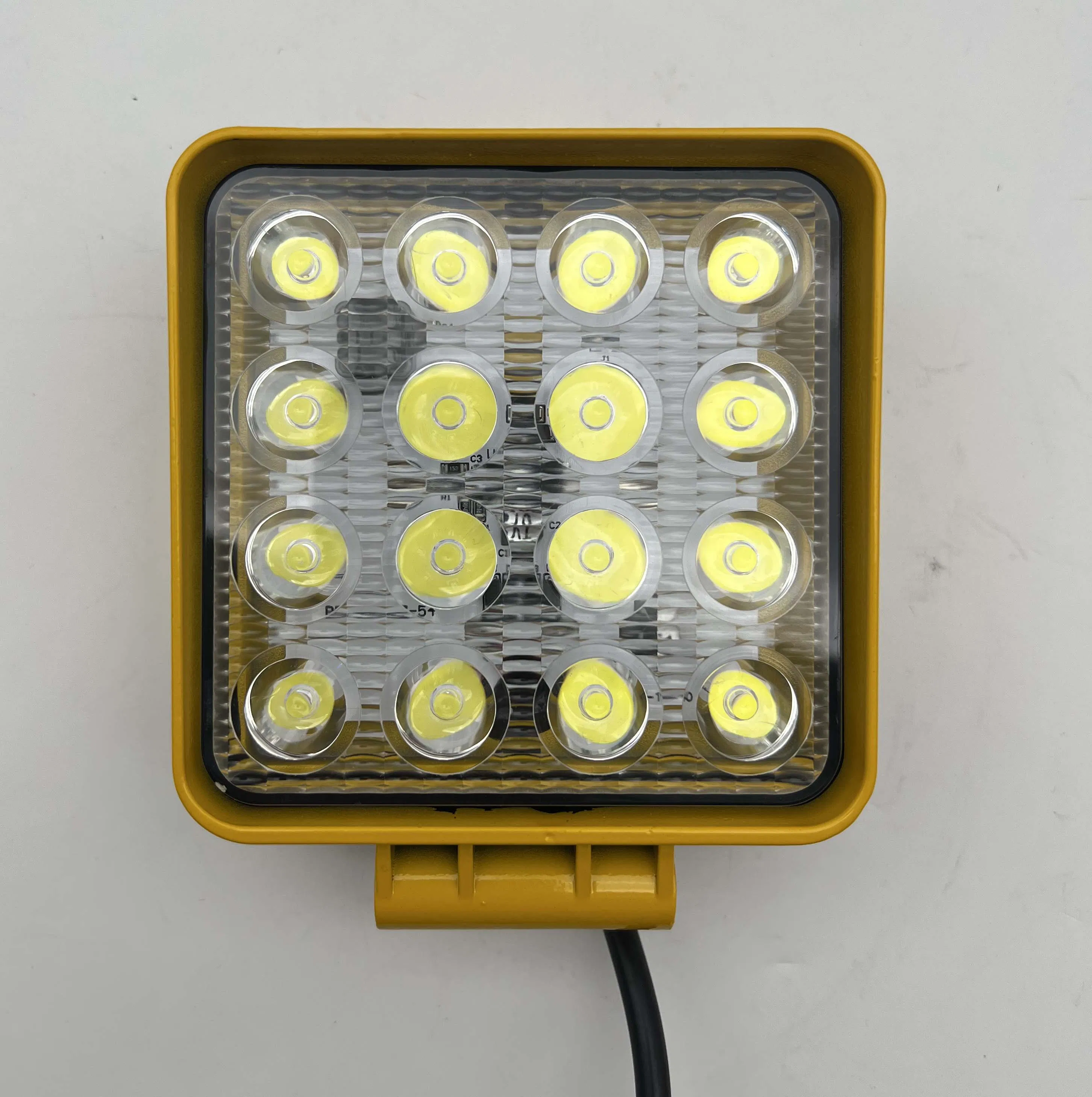 Квадратный светодиодный прожектор 4 дюйма, белый/желтый