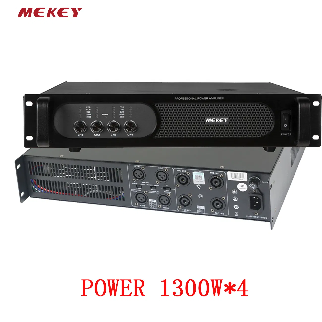Профессиональный усилитель MEKEY MP-26413, 4x1300Вт