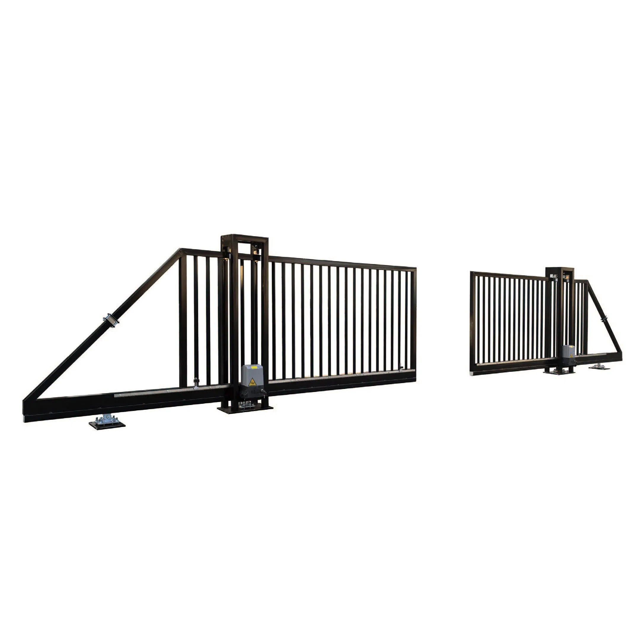 32ftx5.5FT 1000W Electric Two Way Cantilever Sliding Gate Metal Gate Garden Doors