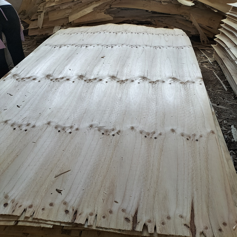 Thickness OEM Pine Wood Rotary Cutting 2520mm * 1270mm Grade Cc Pine Veneer for Plywood