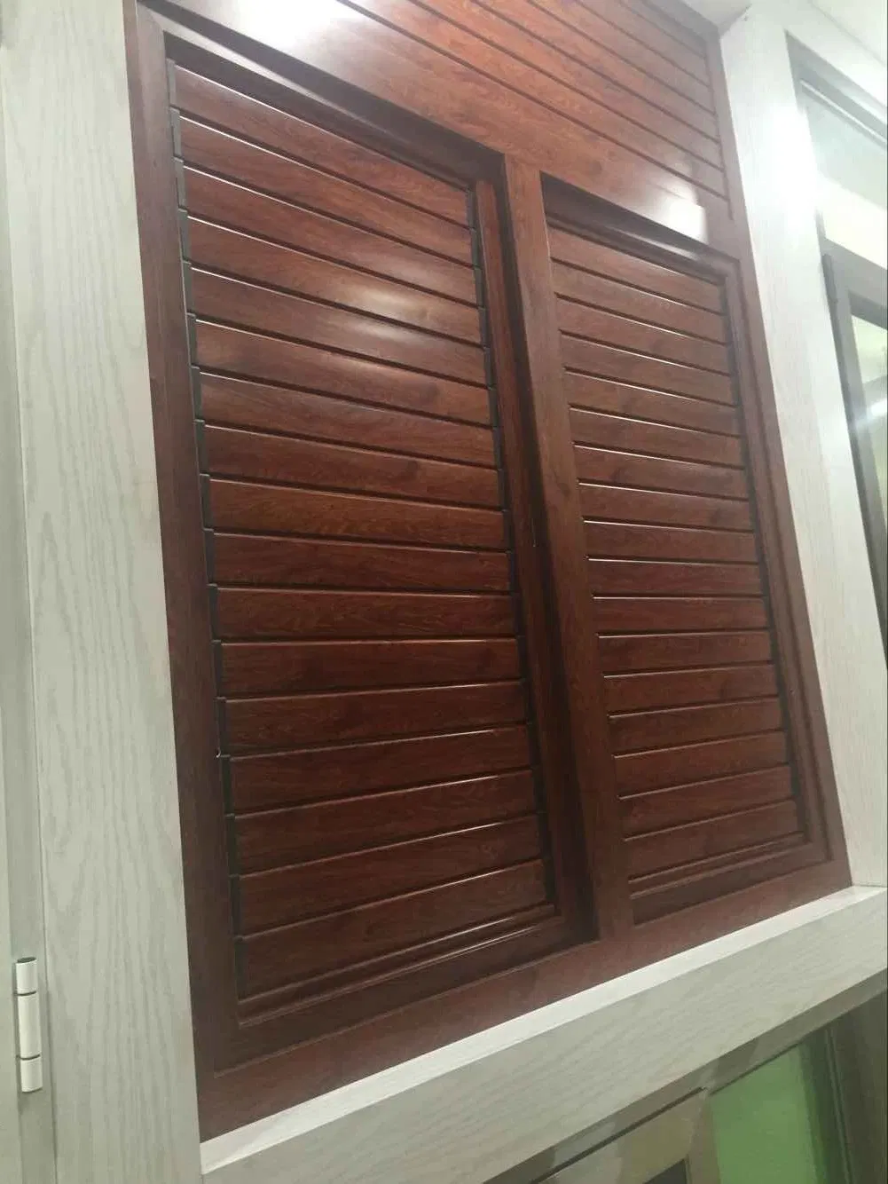 Topbright White Wood Louvered Shutter Windows for Promotion