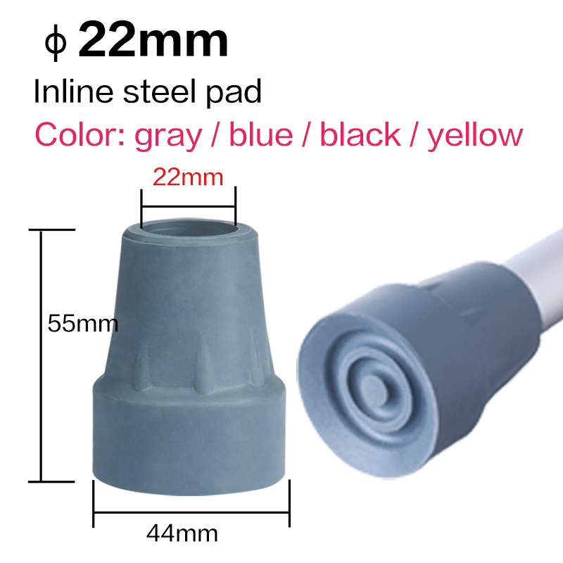 Walking Stick Rubber Walking Stick Tips Cane Tips Non Slip Rubber Crutch Tip 19mm for Chair Leg End Protector