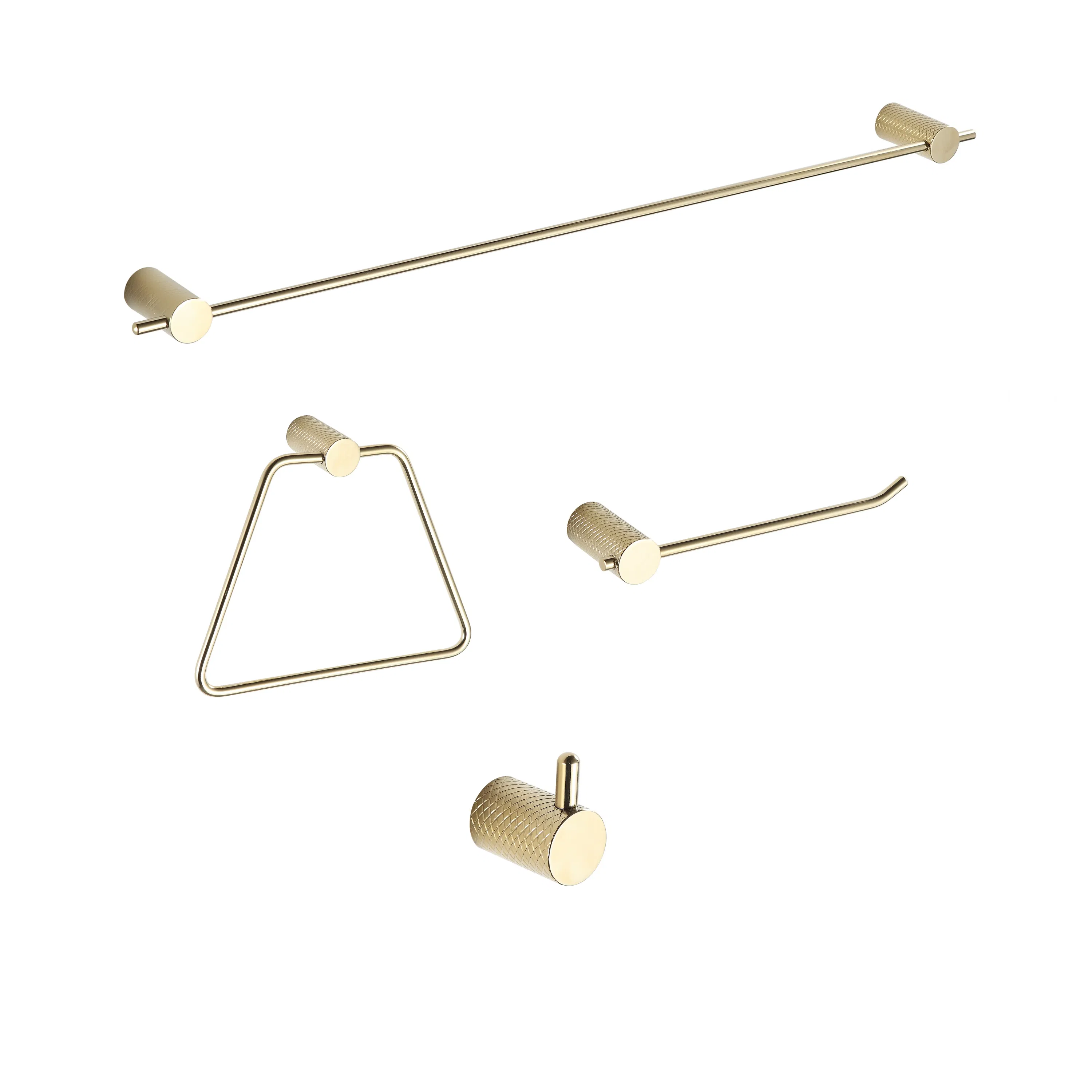 Modern Stainless Steel 4 Pieces Bathroom Accessory Set