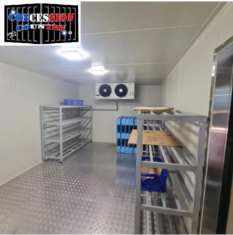 Hot Selling Walk in Cold Storage Mobile Refrigerator Cold Room Trailer for Sea Food Processing