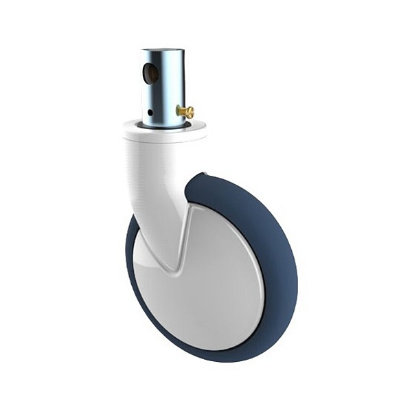 Medical Hospital Bed Swivel Caster with Low Noise and High Bear Capacity, TPU Large Wheels for Medical Facilities and Instruments with Low Attrition and Noise