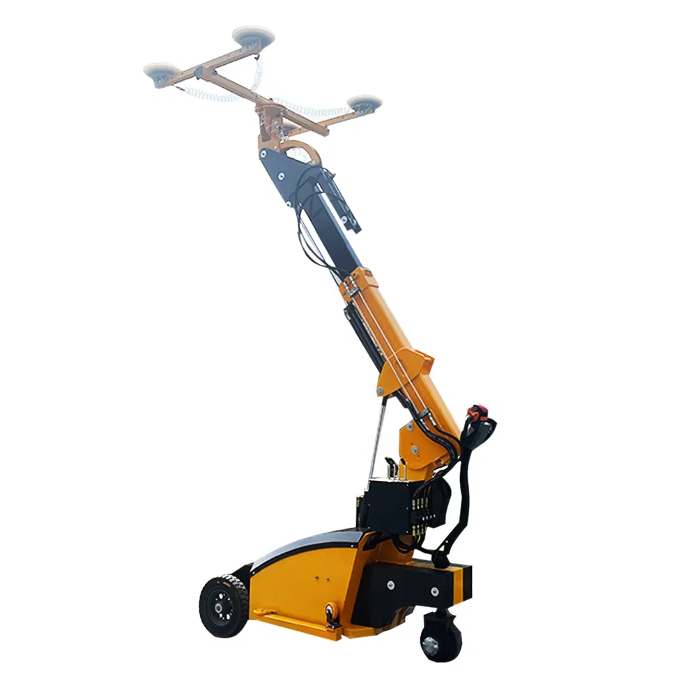 Rubber Construction Shovel Robot Mobile Glass Lifter 400kg Installation Vehicle