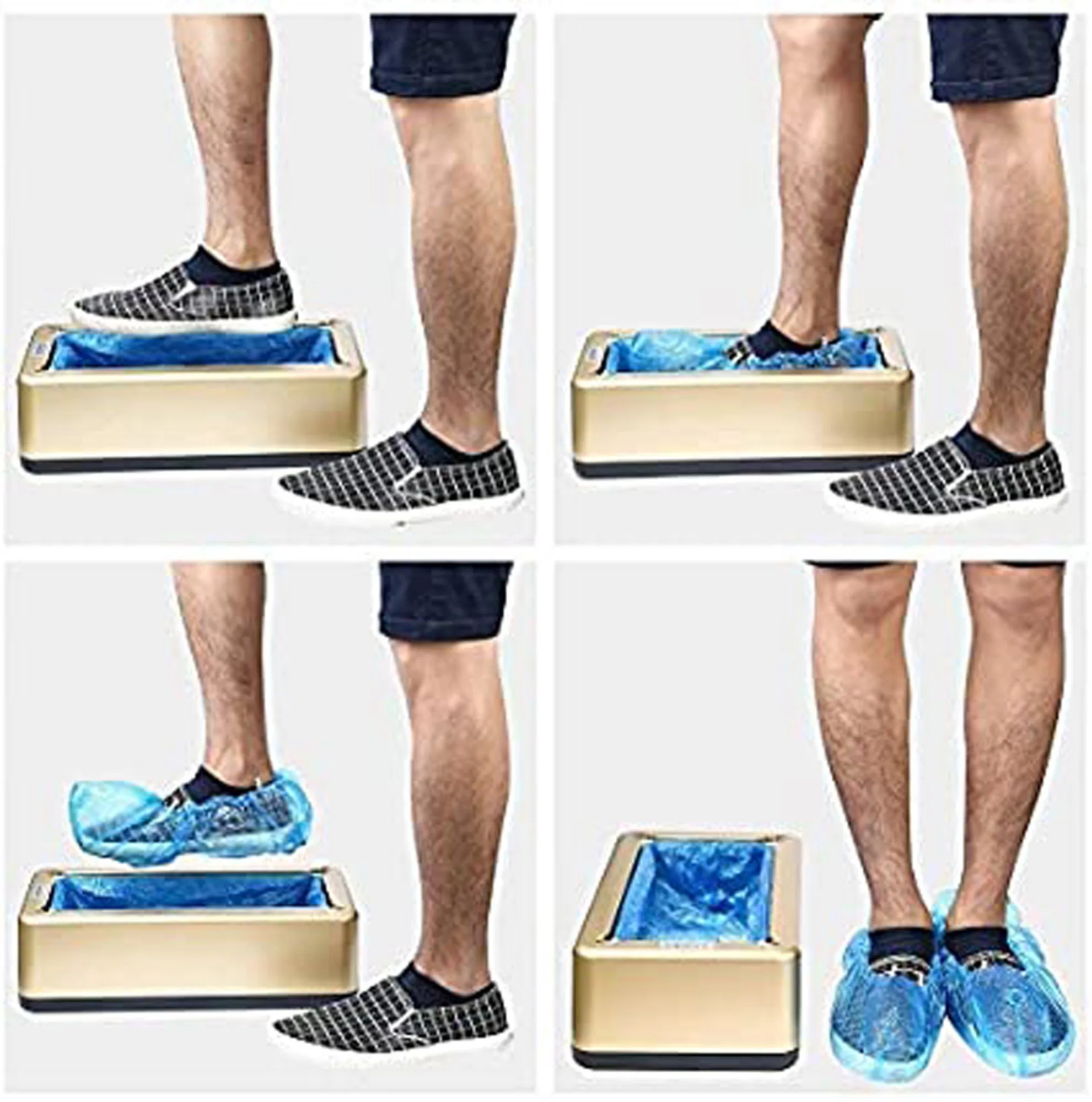 Automatic Shoe Cover Dispenser with 200PCS Disposable Plastic Boot Shoe Cover Shoe Covers Machine