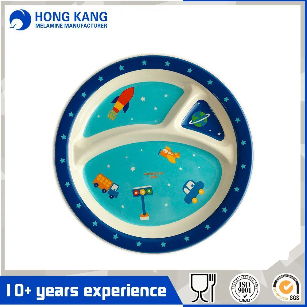 8.75 Inch Melamine Divided Plate