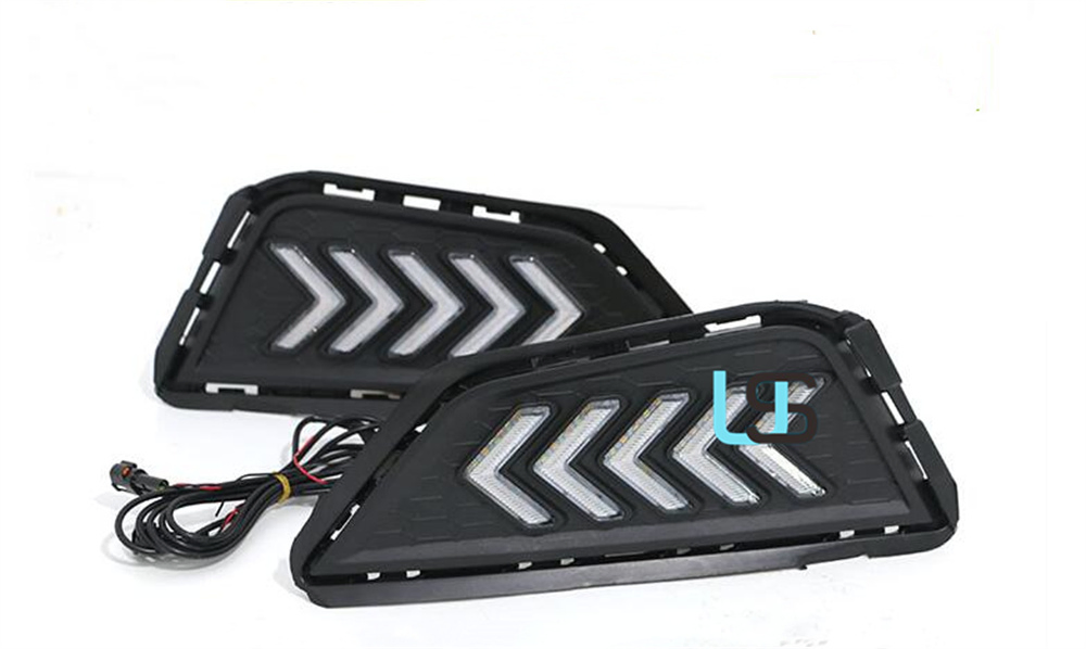 Противотуманные фары LED DRL для Volkswagen Polo 2019-2021