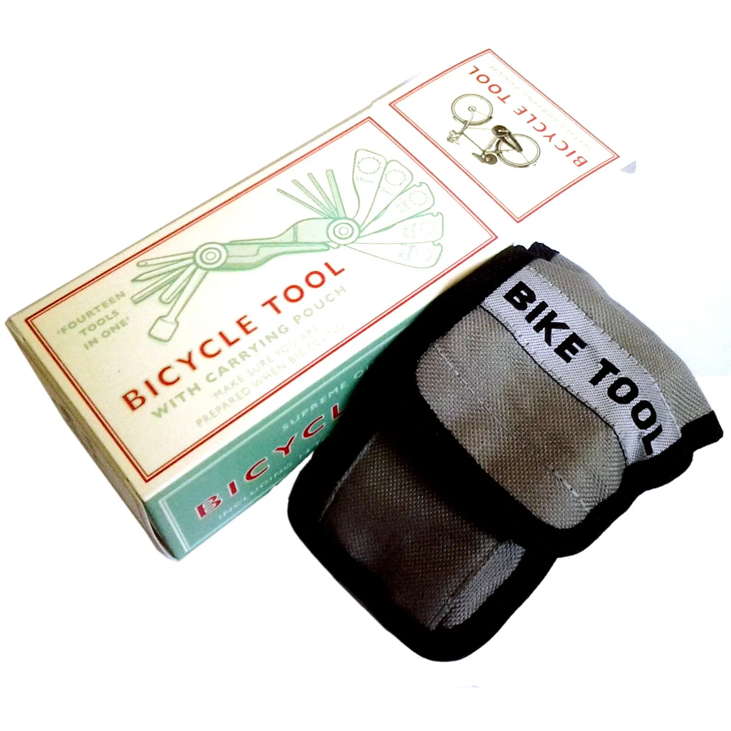 14 Tools in One Bicycle Tool with Carrying Pouch