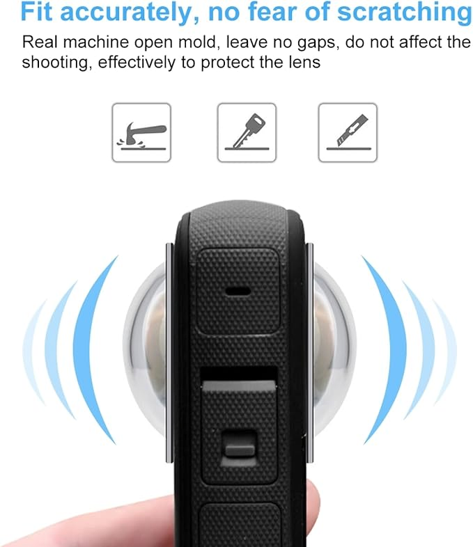 Insta360X3, 2PCS Screen Protective Cover, Scratching Scratch Lens Hat Camera Accessories