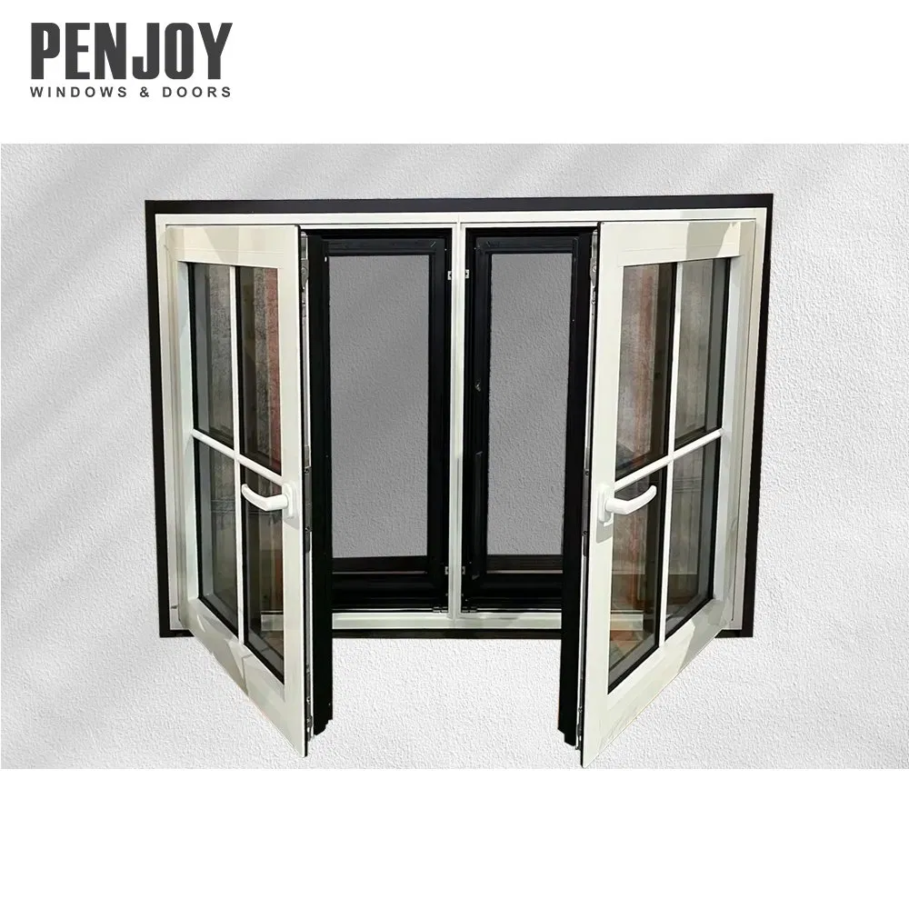 Penjoy Factory Price Waterproof Modern Design Tilt and Turn Window Grids Style