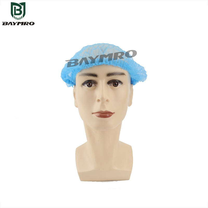 Disposable Breathable Dustproof PP Nonwoven Round Hairnet Cap En 13688
