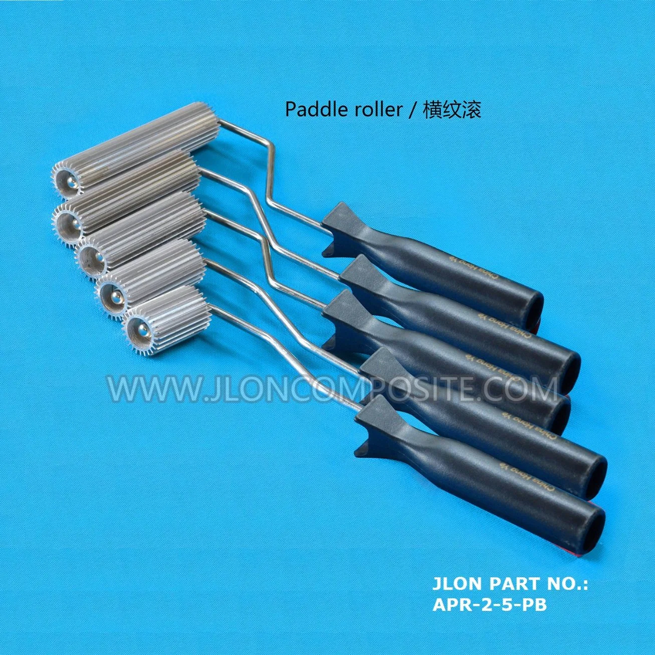 FRP Tools Aluminum Head Fiberglass Paddle Roller for FRP Hand Laminate