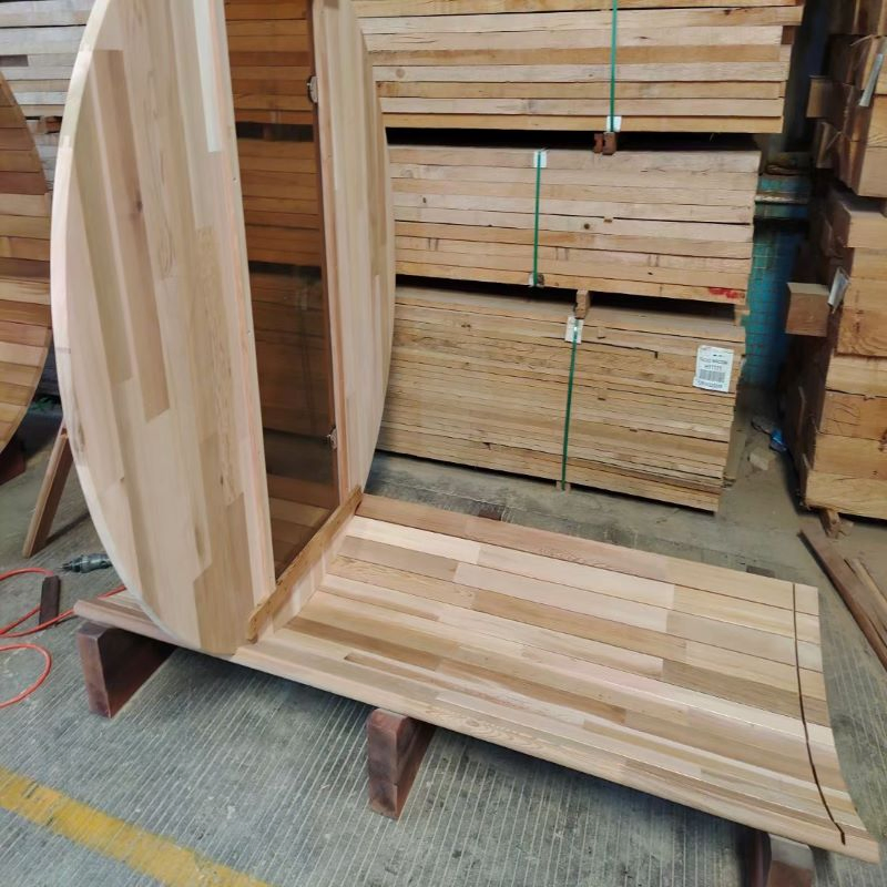 Бочкообразная сауна из китайского дерева