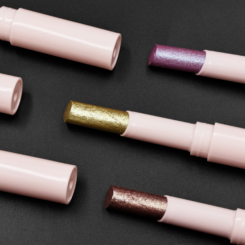 Private Label OEM Vegan Shimmer Eyeshadow Stick Cream Highlighter Custom Logo Jelly Glitter Highlighter Stick