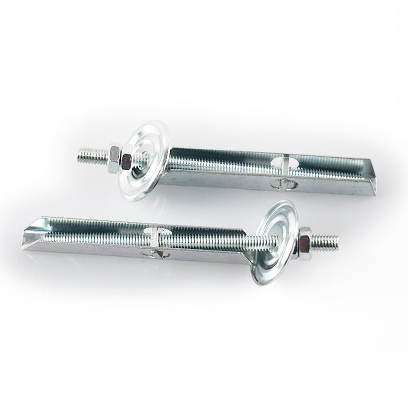 Customized M12 Zinc Plated Steel Drywall Flip Toggle Anchor with Screw Bolt