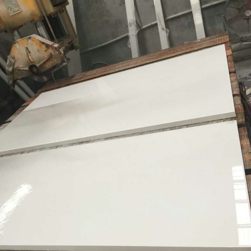 Pure White Quartz Stone Countertop Slabs
