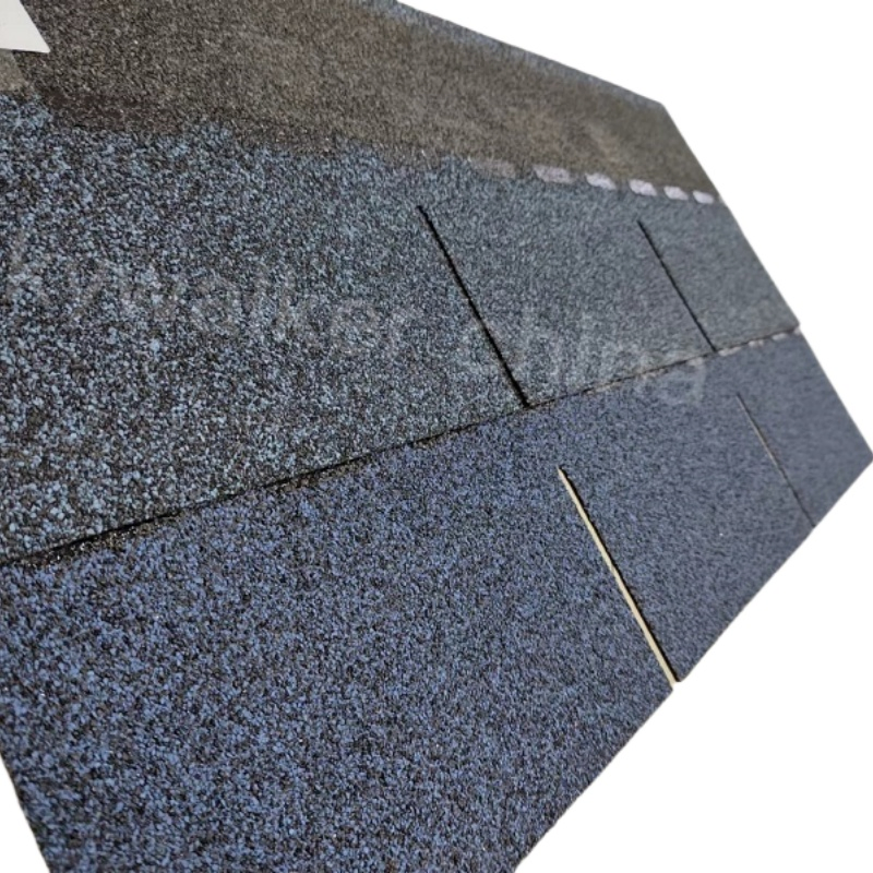 Blue Particles Monolayer Roofing Asphalt Shingles Metal Sheet
