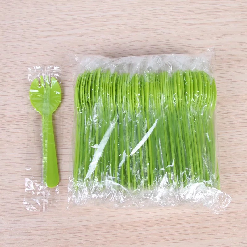 Plastic Disposable Any Color Spoon Knife Fork for Cake