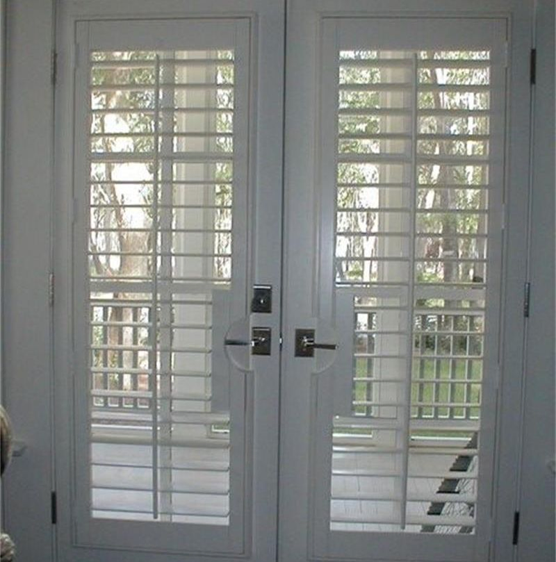 Custom Arched Wooden Interior 89mm Louver Blade Window Plantation Shutters