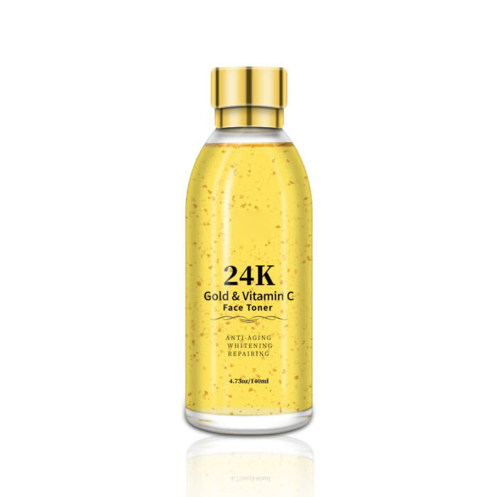 Private Label 24K Gold & Vitamin C Factory Price Facial OEM ODM Moisturizing Repairing Soothing Face Toner
