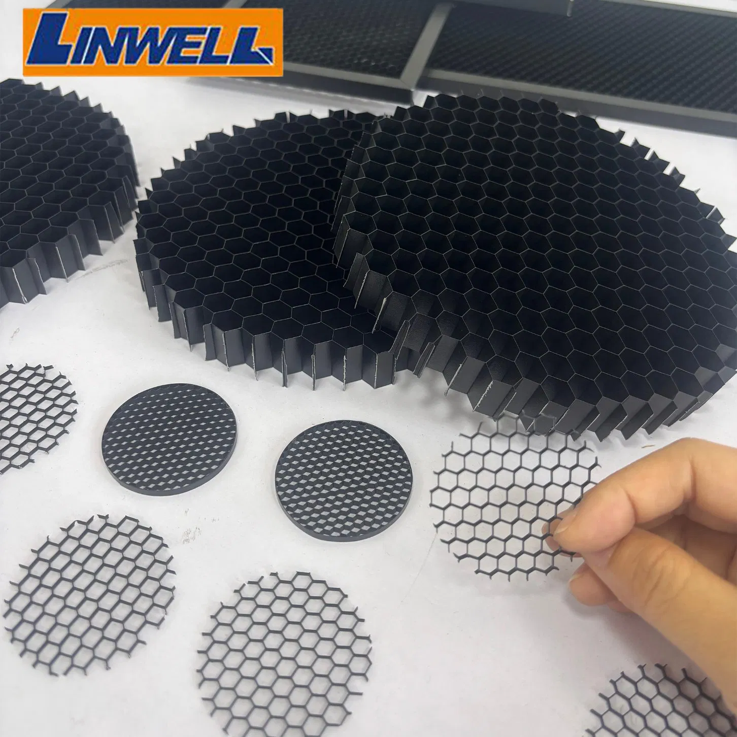 LED Lighting Aluminum Honeycomb Core 6mm Cell Size Fireproof