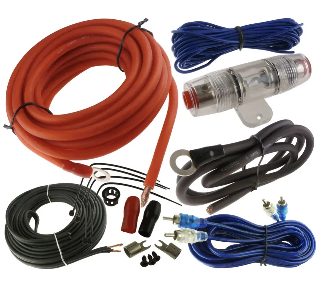 Car Audio Amplifier Installation Wiring Kit 0 Gauge 4 Gauge 8 Gauge