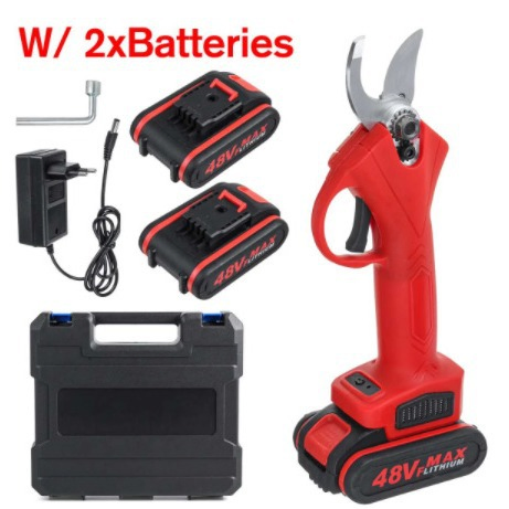 China Supplier 20V Cordless Electric Pruning Shears Brushless Motor 30mm Branch Cut Lithium Battery