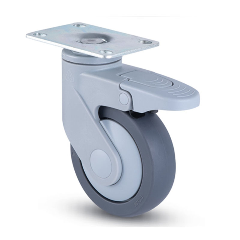 Advanced Plate Mount Brake Hospital Medical Caster