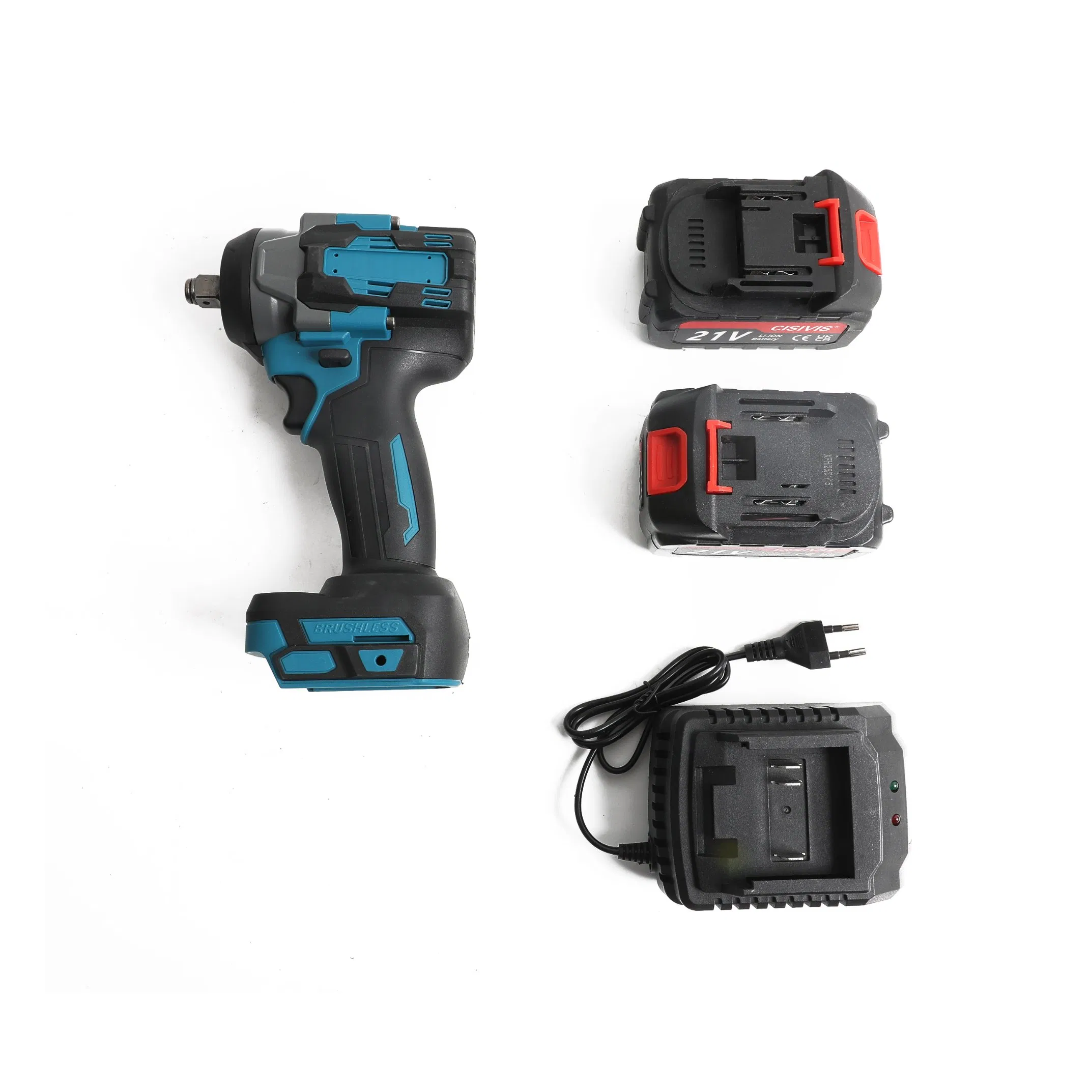 Cisvis Platform 500n Brushless Cordless Impact Wrench Kit for Lxt Battery System and Industrial Bolt Applications