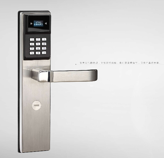 Black Smart IC Card Intelligent Door Lock Fingerprint
