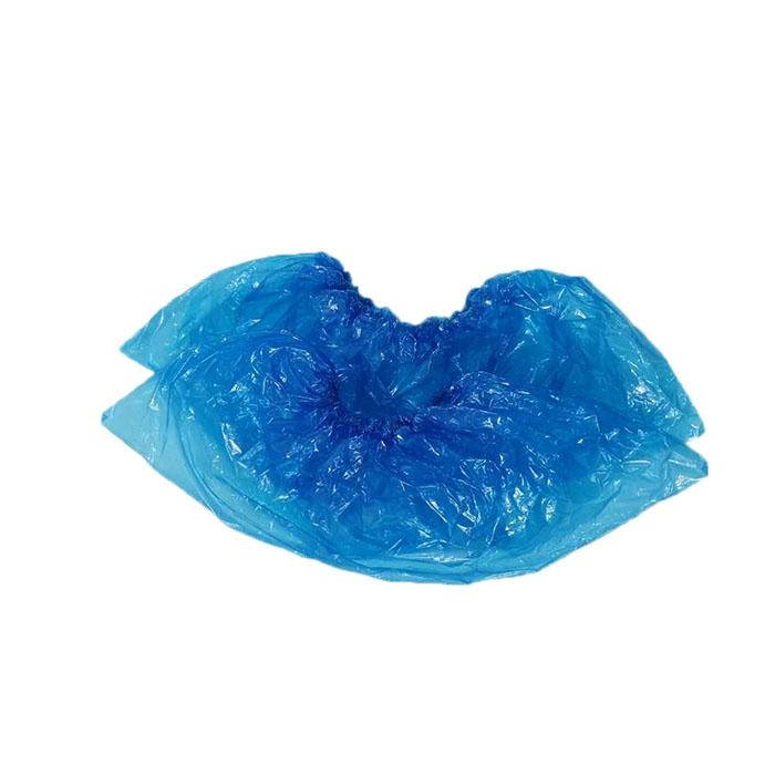 Disposable PE Shoe Cover Plastic Blue Cleanroom Medical Shoe Cover