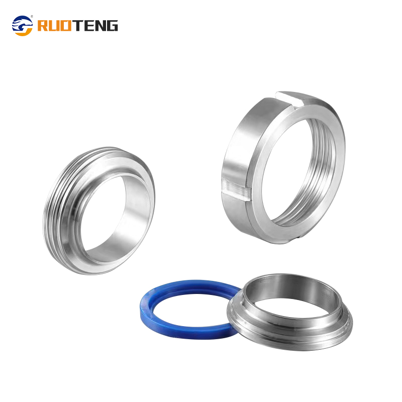 [Ruoteng] Hot Sale Sanitary Welding Coupling Forged Sliding Stainless Steel Pipe Fitting Weld Union