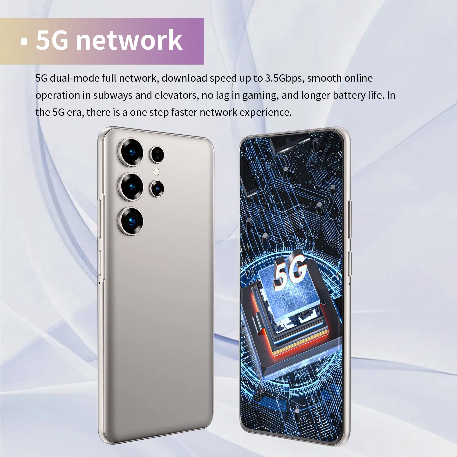 Смартфон S25 Ultra 8ГБ+256ГБ, 7.3 дюйма, разблокированный