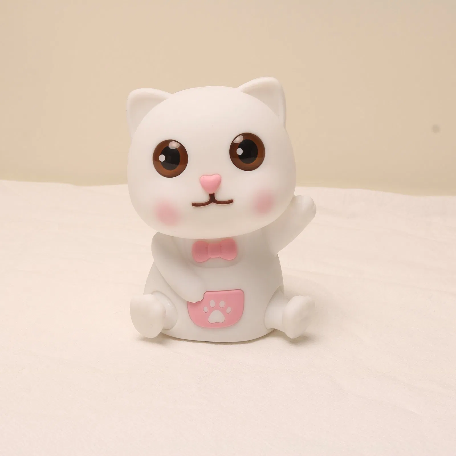 Силиконовая лампа Lucky Cat с Bluetooth, 198 цветов