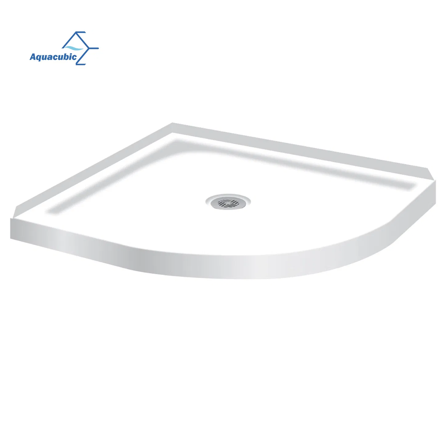 Auqacubic Square ABS Resin Shower Tray Shower Base Portable Pan Floor Fiberglass Shower Tray