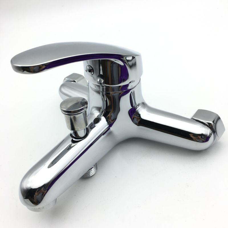 Bathroom Sink Basin Faucet Bathroom Tap Wholesale Single Lever Handle Chrome Basin Use Hot/Cold Water Mixer Brushed