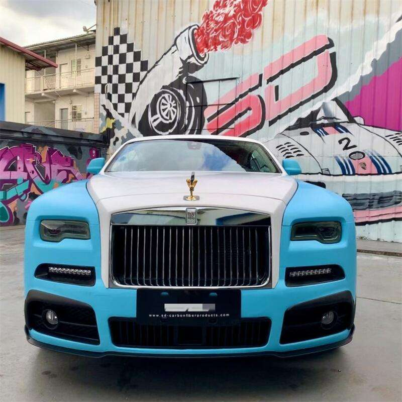 Новый комплект обвеса из кованого карбона для Rolls-Royce Phantom M: передний и задний бампер, пороги, накладки на корму с портами выхлопа
