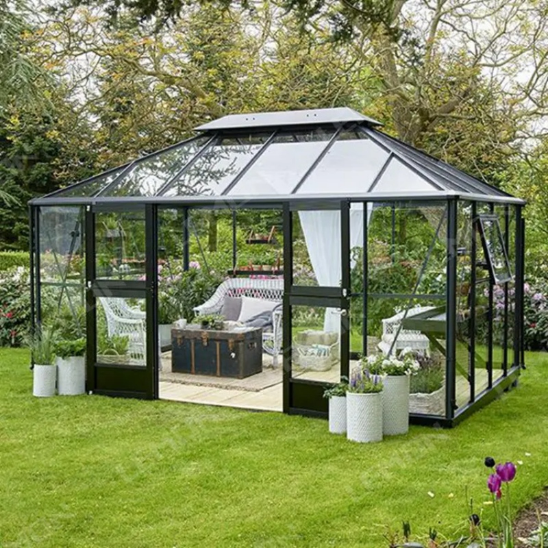 Four Season Garden Lean to Wall Backyard Aluminum Glass House Enclosures Houseextension Conservatory Sunroom