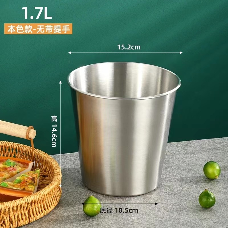 European Luxury Style Commercial Stainless Steel Metal Ice Bucket Thickened Hammer Design for Red Wine & Champagne Beverage Tubs