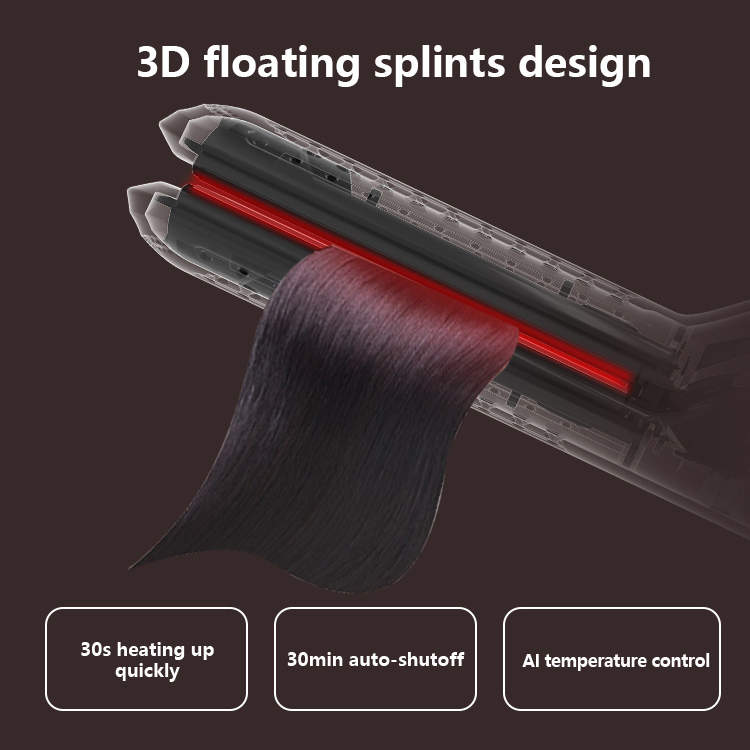 High Quality 2-in-1 Airflow Straightener and Curler for Hair Care and Nourishment, Certified with Famous Hot Settings