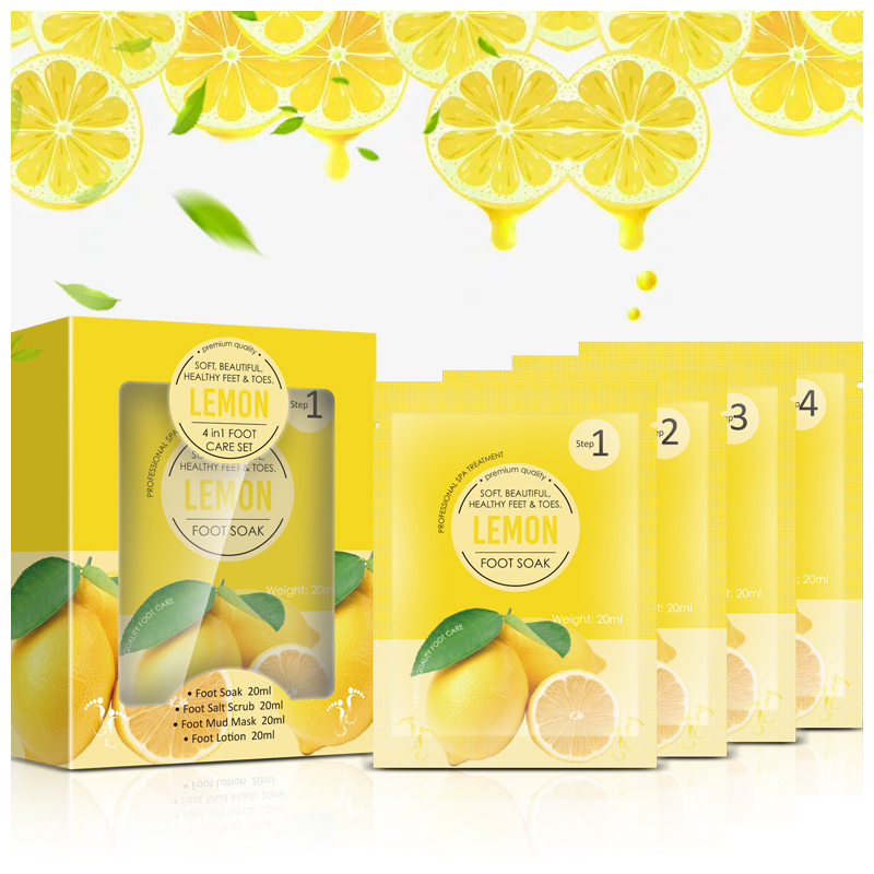 Factory Price Feet Scrub Peeling off Lemon Moisturizing Exfoliating Foot Soak Pedicure Salt