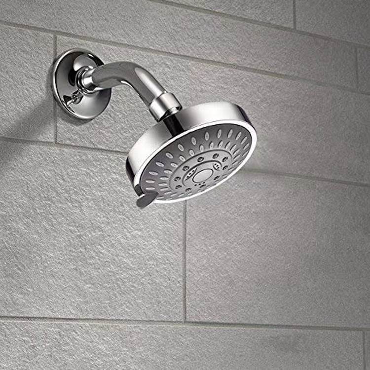 Premium Chrome Adjustable Shower Head with Durable ABS Mount